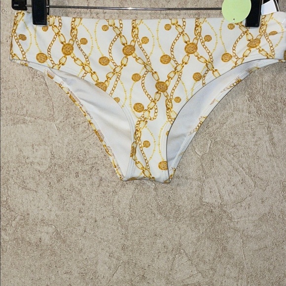 Forever 21 Gold Chain Print Bikini Bottom - Picture 1 of 4